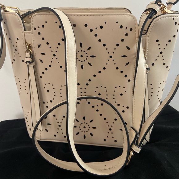 CLEO Beige and black handbag - Picture 7 of 11
